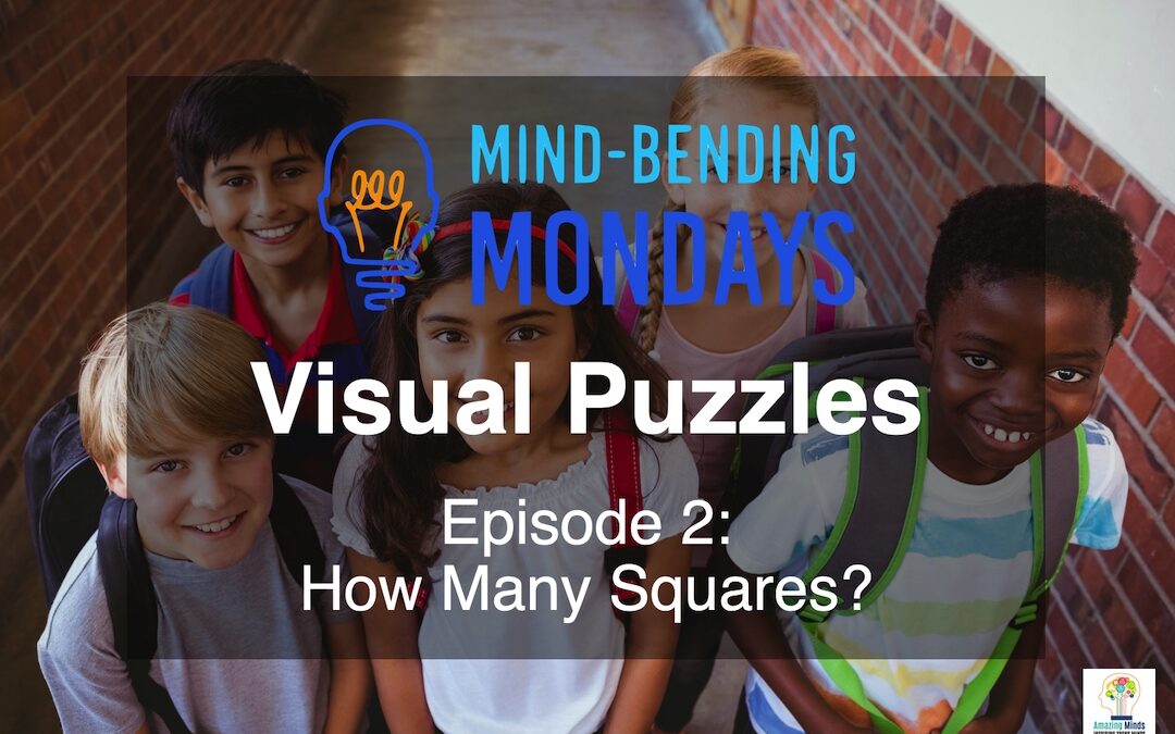 Mind-Bending Monday:  Visual Puzzles Episode 2:  How Many Squares?